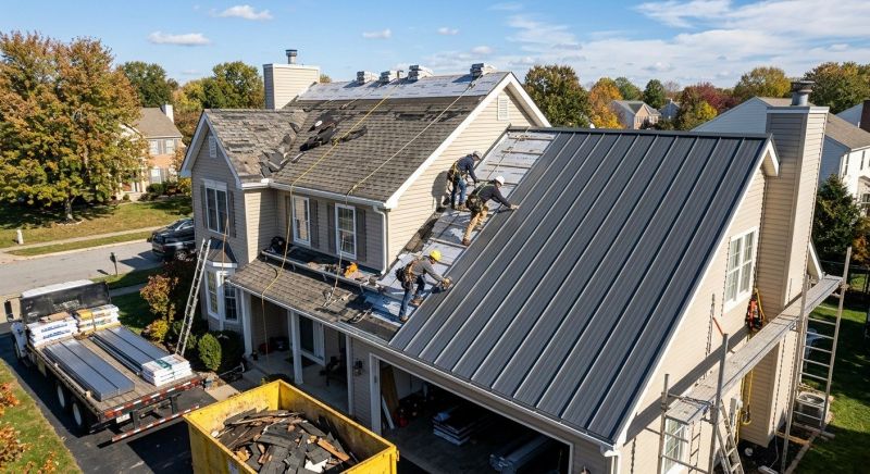 Aluminum Roof Replacement in Amelia Court House, VA