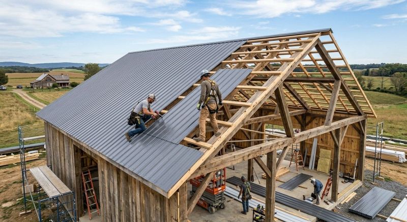 Barn Roof Installation in Goochland County, VA