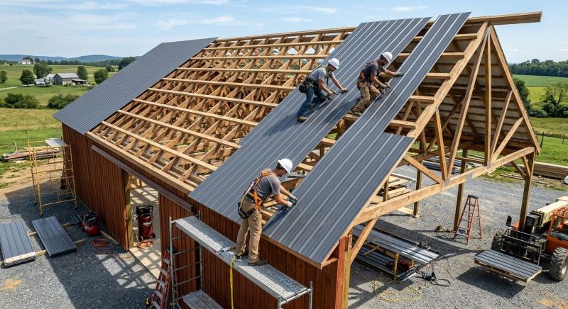 Barn Roof Installation in Goochland County, VA