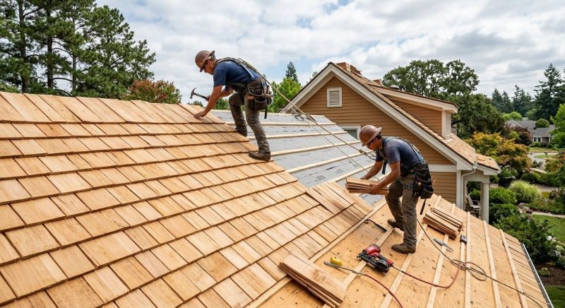 Cedar Shake Roof Construction in Powhatan, VA