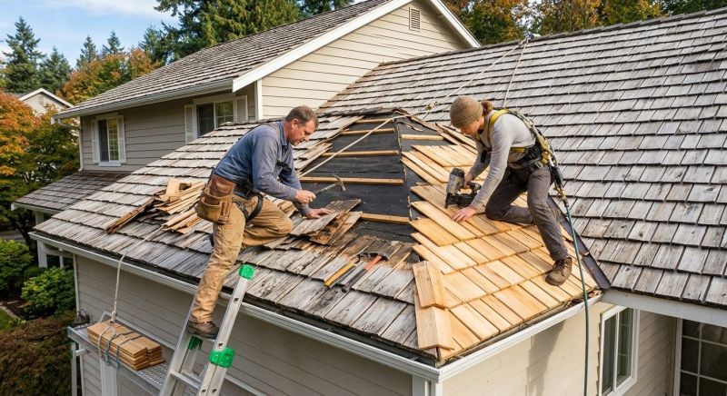 Cedar Shingles Repair in Chesterfield County, VA