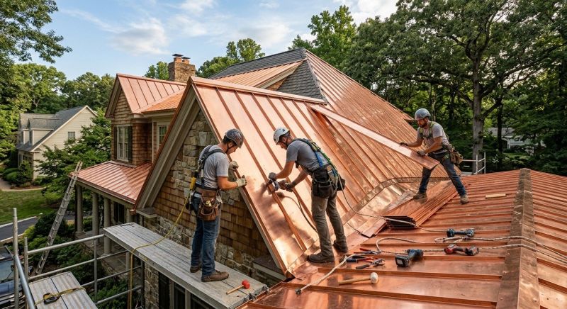 Copper Roof Installation in Goochland County, VA