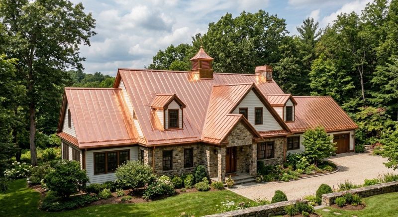 Copper Roof Replacement in Goochland County, VA