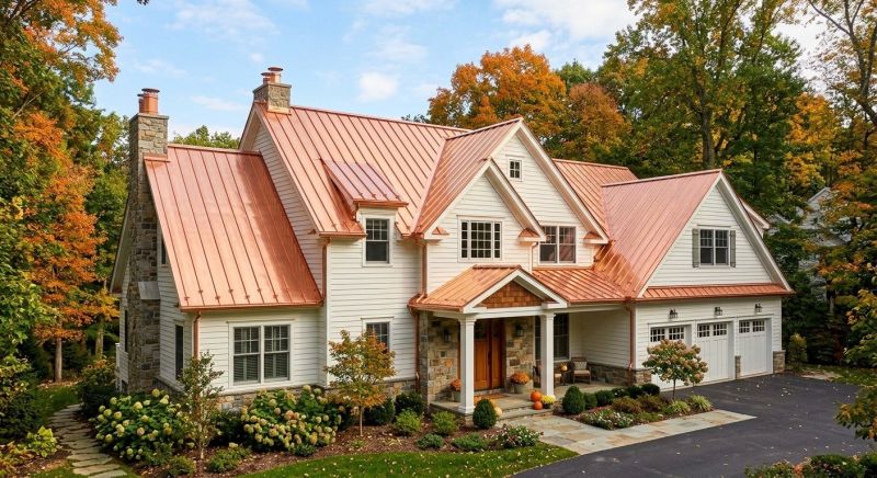 Copper Roof Replacement in Goochland County, VA