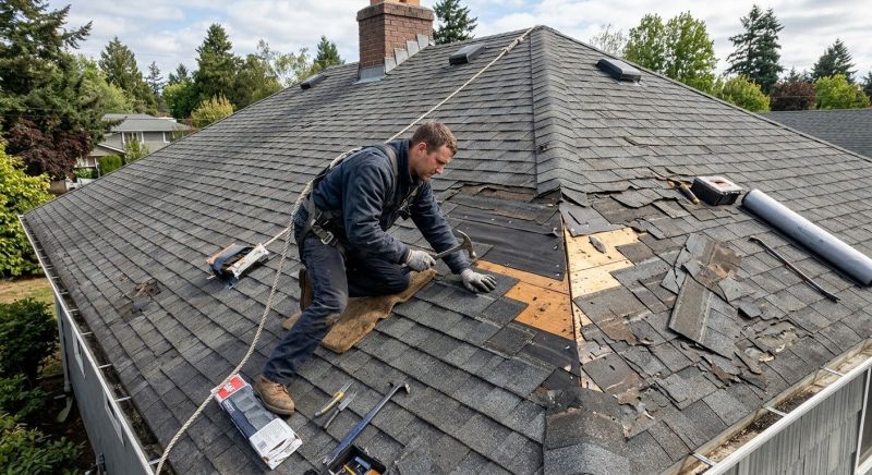 Damaged Roof Repair in Moseley, VA
