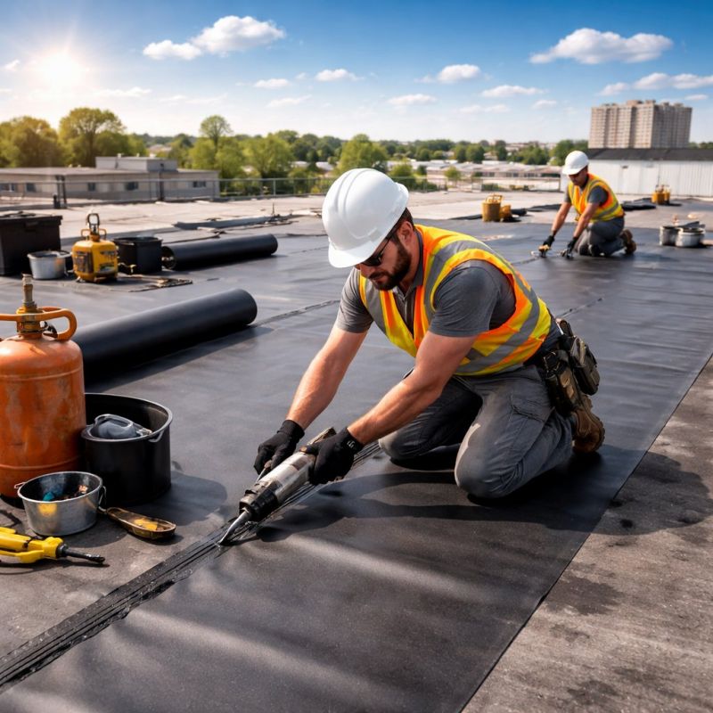 Epdm Roof Installation in Amelia Court House, VA