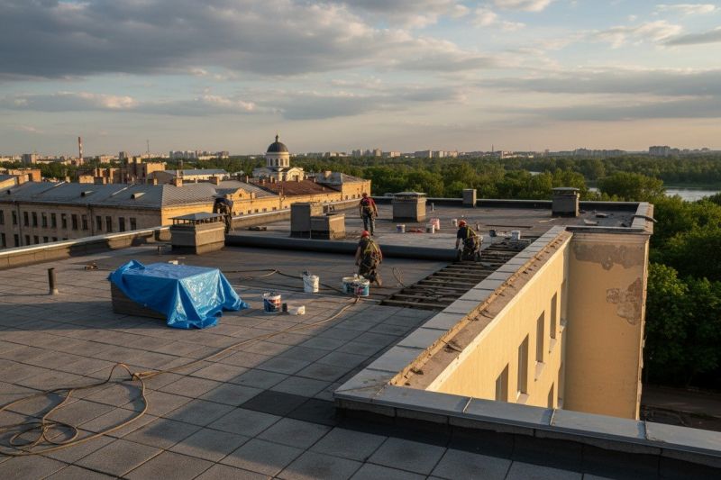 Flat Roof Replacement in Kents Store, VA