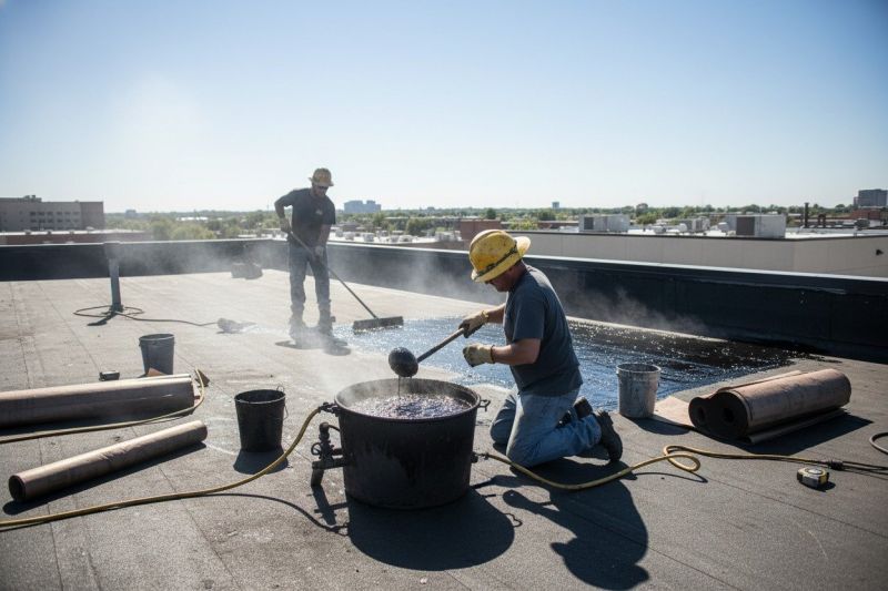 Flat Roof Tar Repair in Goochland County, VA