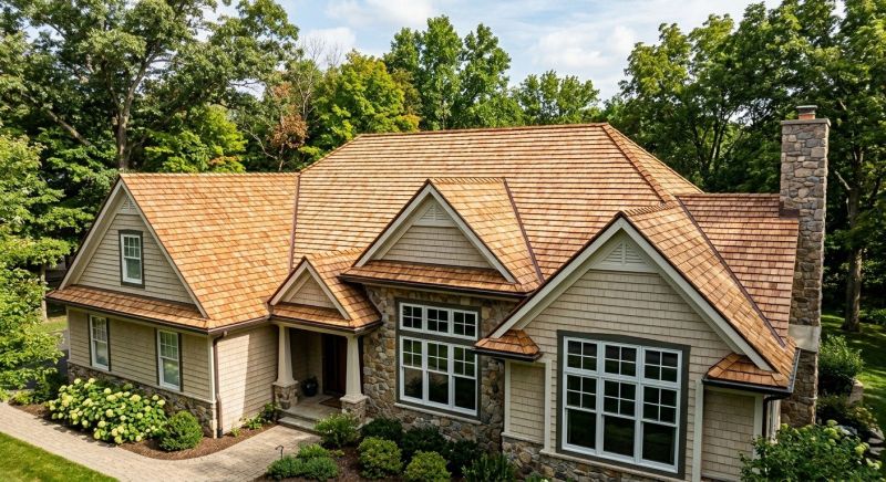 Natural Wood Roof Installation in Goochland County, VA