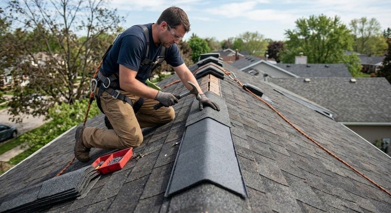 Roof Ridge Repair in Goochland County, VA