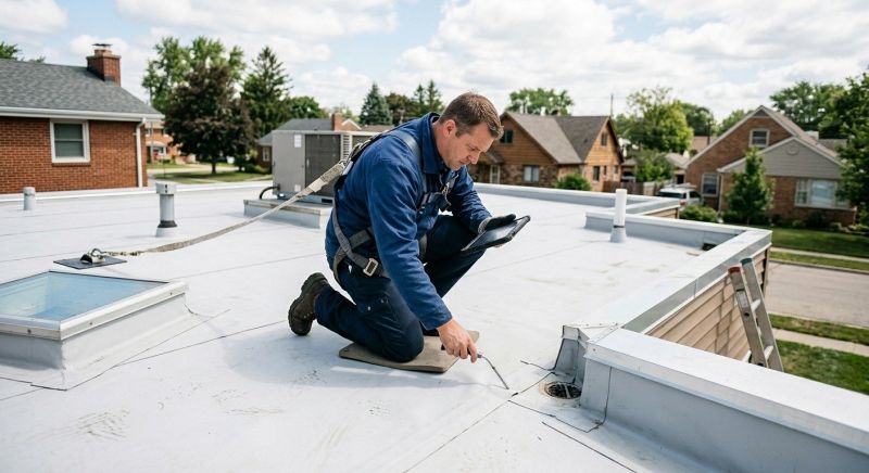 Rubber Roof Inspection in Goochland County, VA