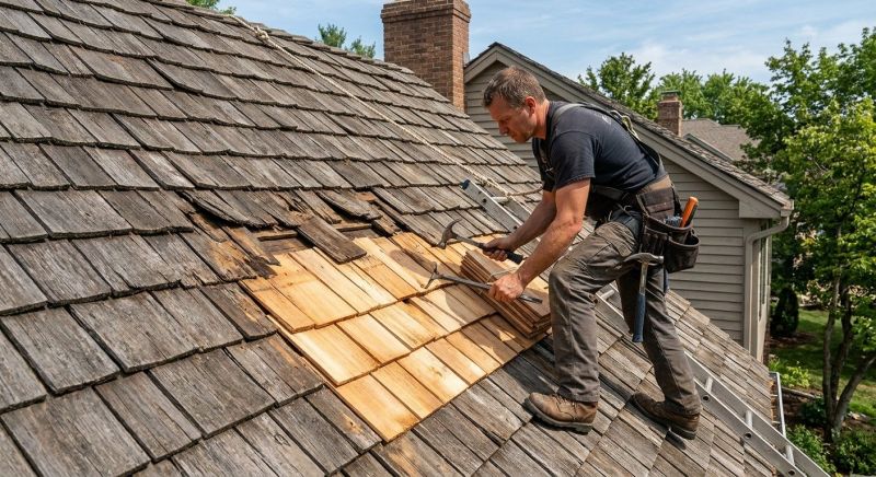 Shake Shingle Repair in Midlothian, VA