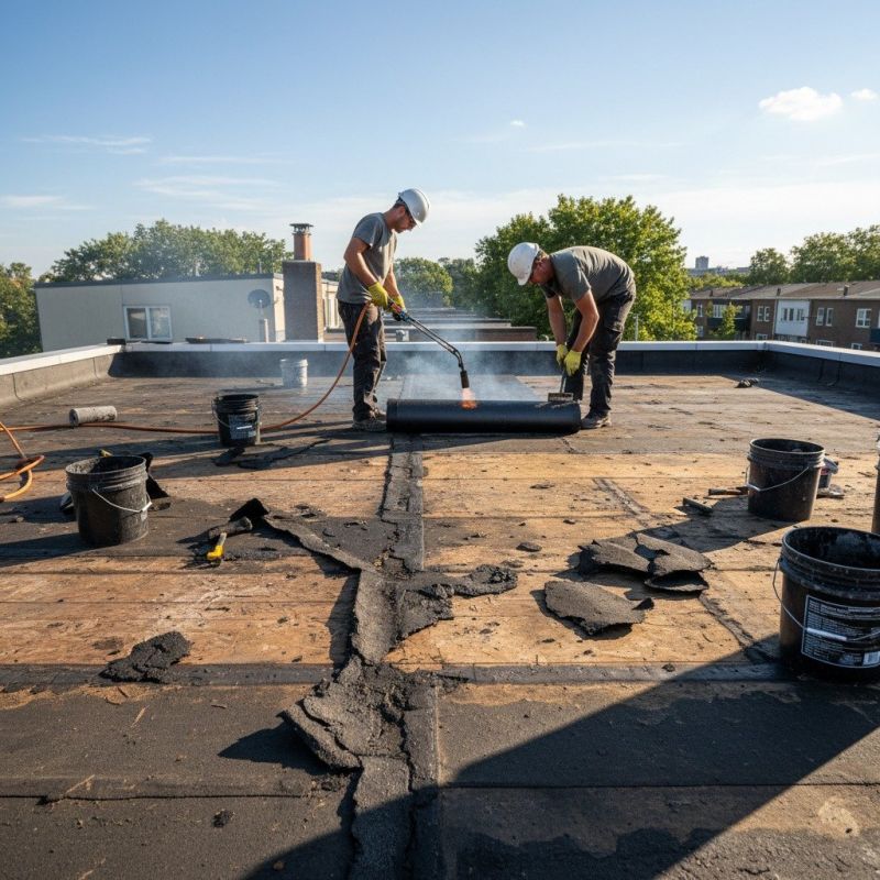 Single Ply Roof Repair in Amelia County, VA