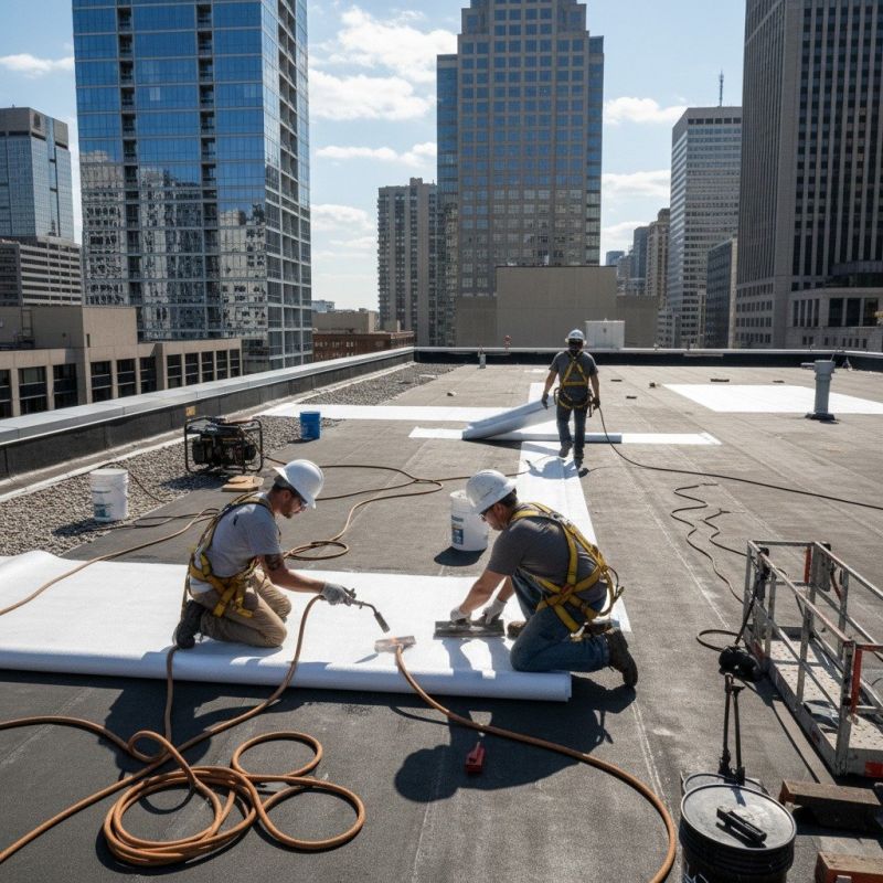 Single Ply Roof Repair in Amelia Court House, VA