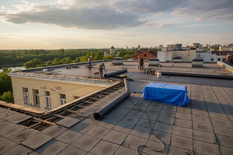 Single Ply Roof Replacement in Midlothian, VA