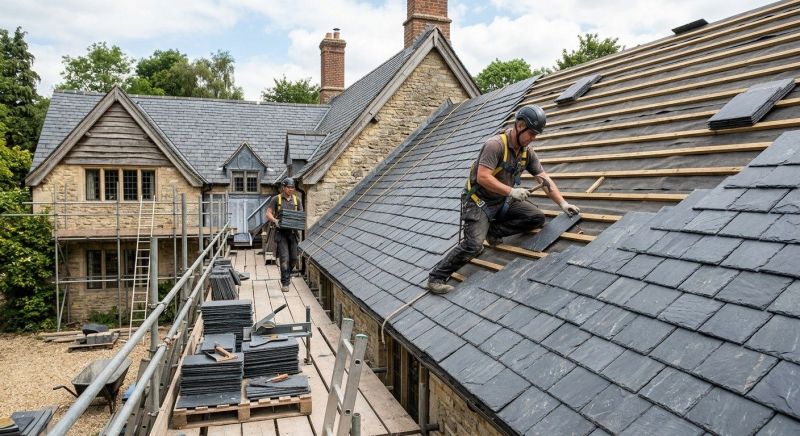 Slate Roof Construction in Richmond, VA