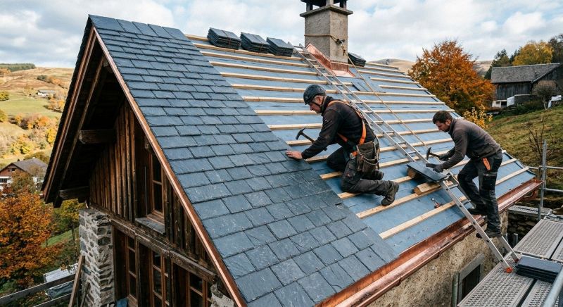 Slate Roof Installation in Amelia County, VA