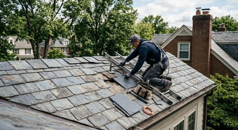 Slate Shingles Repair in Goochland County, VA