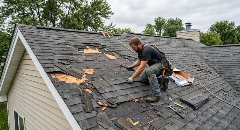 Storm Damage Roof Repair in Cartersville, VA