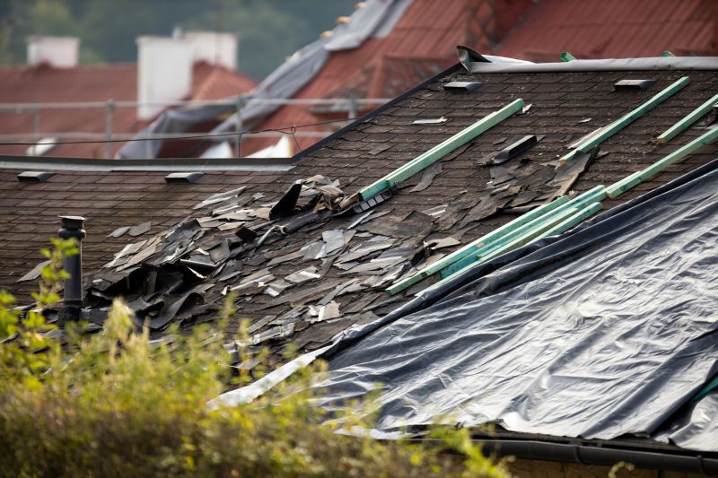 Storm Damage Roof Tarping in Goochland County, VA