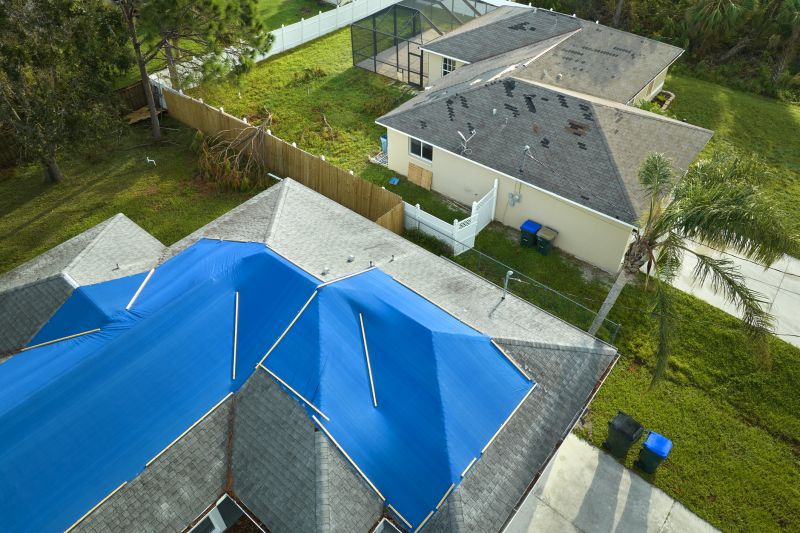 Storm Damage Roof Tarping in Goochland County, VA