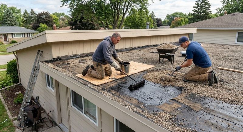 Tar And Gravel Roof Repair in Chesterfield County, VA