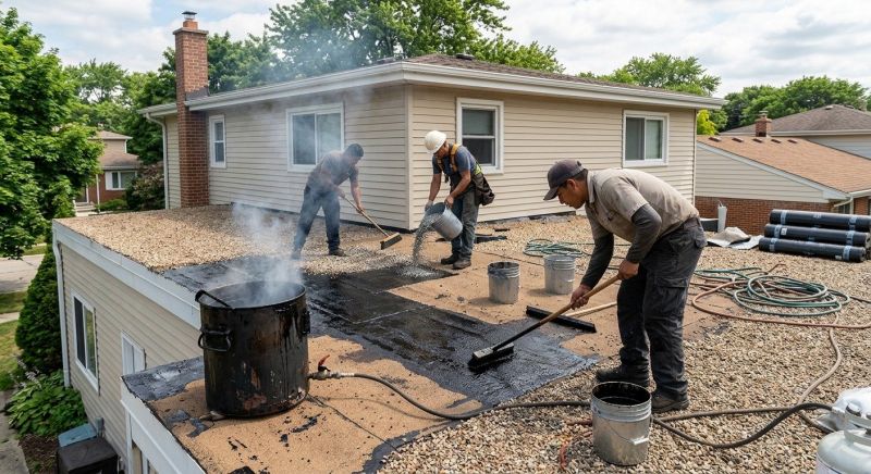 Tar And Gravel Roof Repair in Chesterfield County, VA