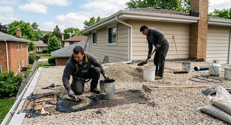 Tar And Gravel Roof Repair in Cumberland, VA