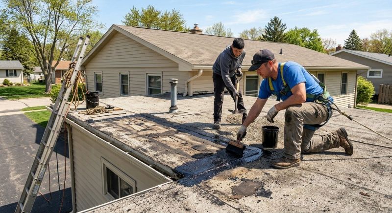 Tar And Gravel Roof Repair in Midlothian, VA