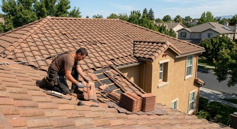 Tile Roof Repair in Moseley, VA