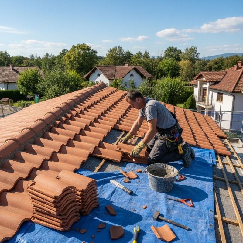 Tile Roof Repair in Rockville, VA