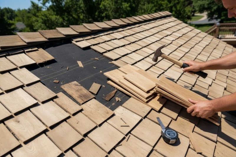 Wood Shake Roof Repair in Chesterfield County, VA