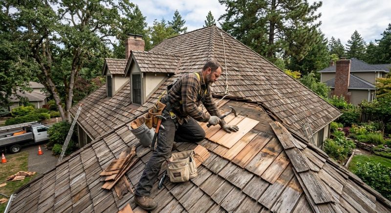 Wood Shake Roof Repair in Henrico County, VA