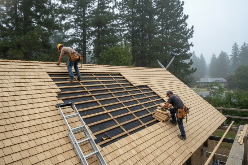 Wood Shake Roof Repair in Montpelier, VA