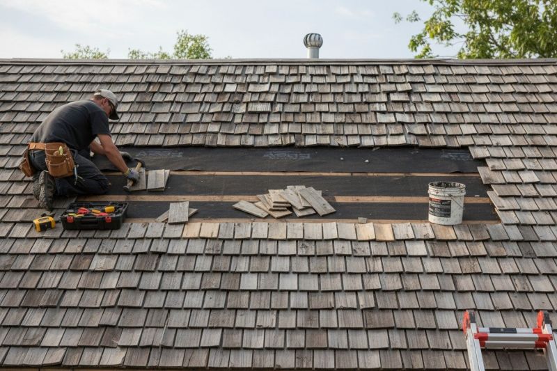Wood Shake Roof Repair in Moseley, VA