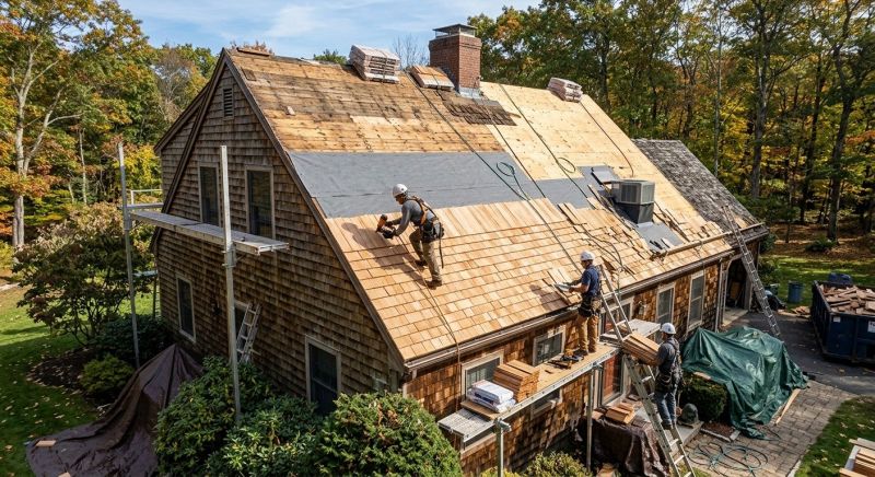 Wood Shingle Roof Replacement in Goochland County, VA