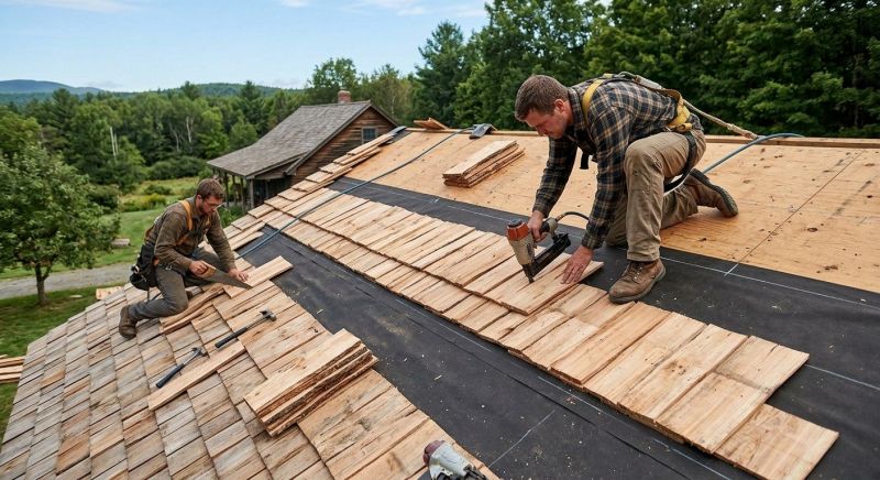 Wooden Roof Installation in Goochland County, VA